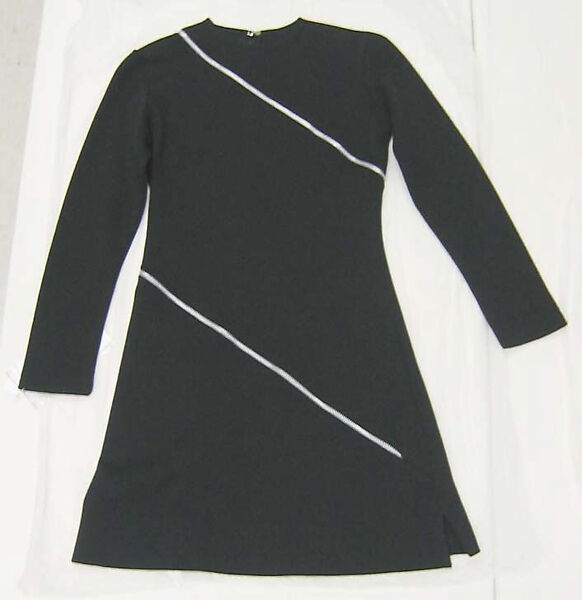 Dress, Rudi Gernreich (American (born Austria), Vienna 1922–1985 Los Angeles, California), wool, metal, American