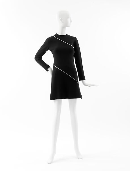 Dress, Rudi Gernreich (American (born Austria), Vienna 1922–1985 Los Angeles, California), wool, metal, American 