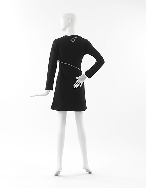 Dress, Rudi Gernreich (American (born Austria), Vienna 1922–1985 Los Angeles, California), wool, metal, American
