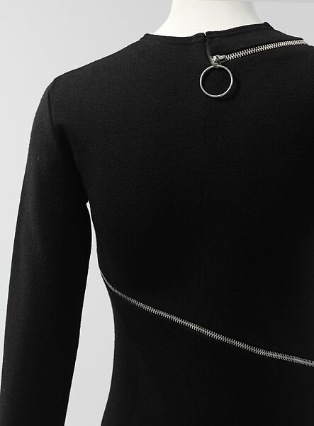 Dress, Rudi Gernreich (American (born Austria), Vienna 1922–1985 Los Angeles, California), wool, metal, American