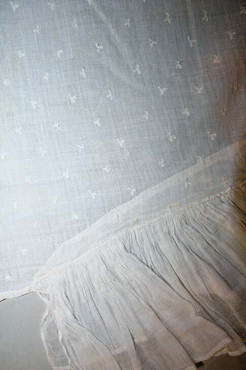 Stole, cotton, American or European