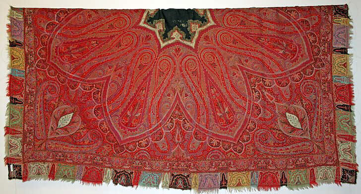 Shawl, wool, Indian 