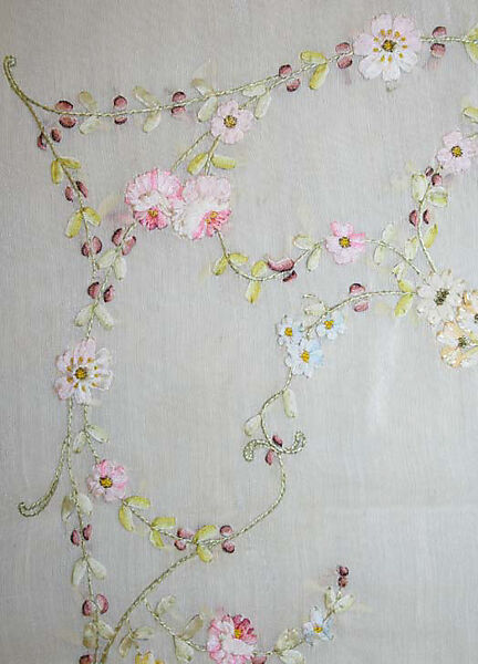 Stole, silk, probably French