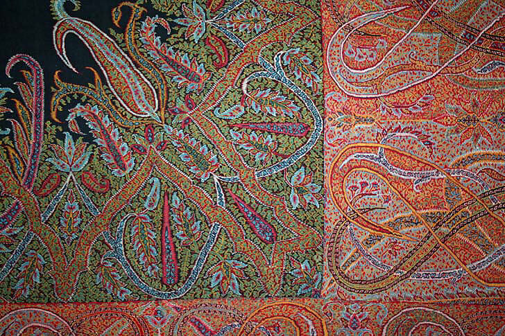 Shawl, wool, Scottish