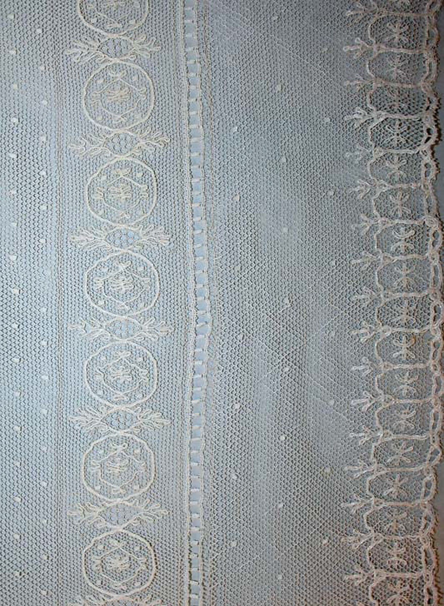 Stole, cotton, French