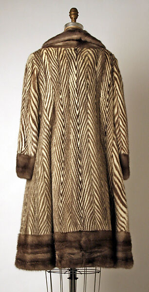 Coat, Esther Dorothy, fur, American