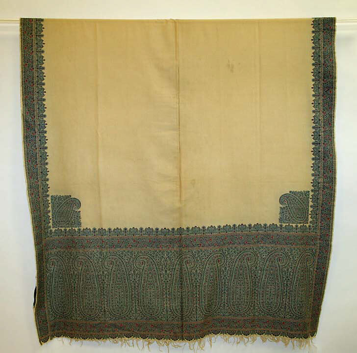 Shawl, wool, European