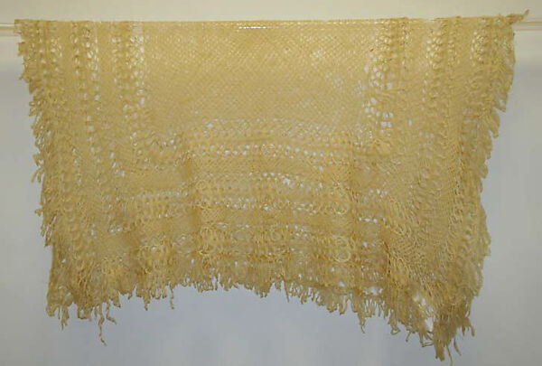 Shawl, wool, American 