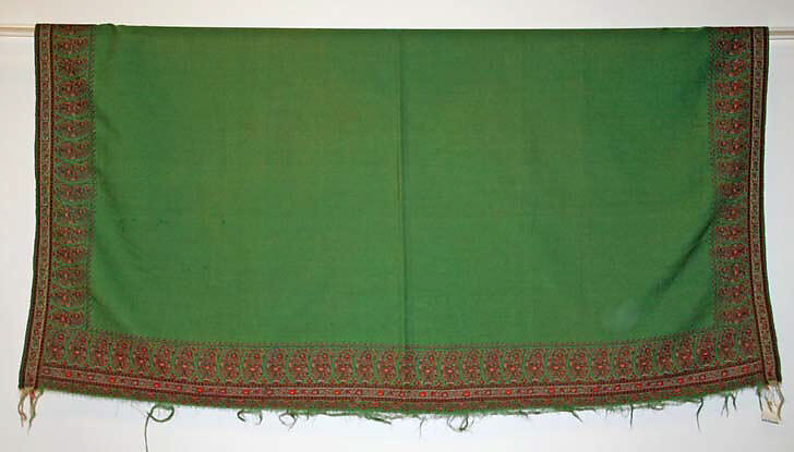 Shawl, wool, American 