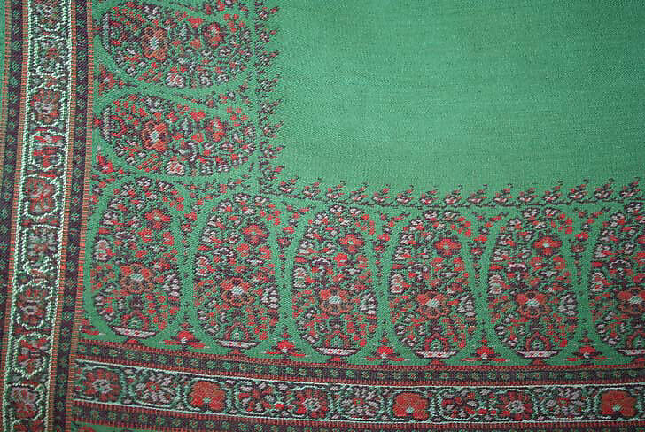 Shawl, wool, American