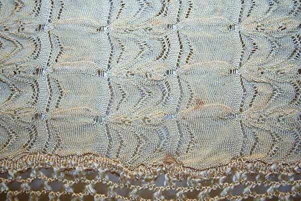 Shawl, silk, American or European