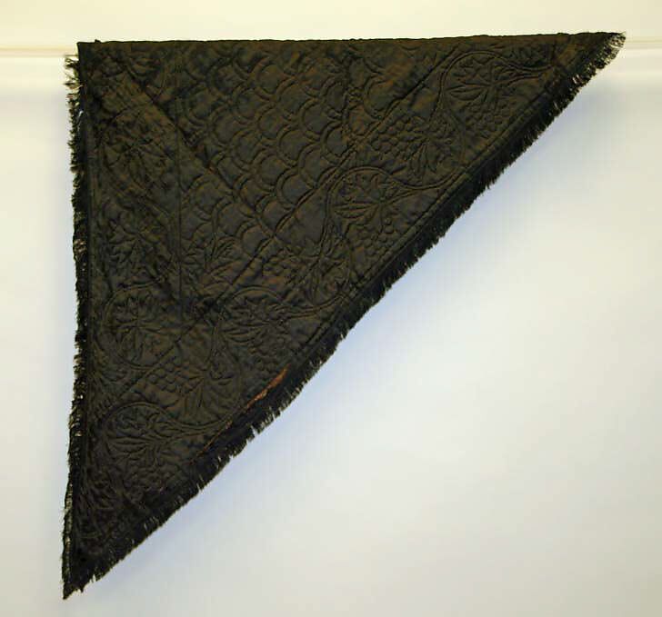 Shawl, silk, American 