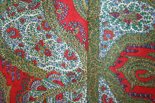 Shawl, silk, European