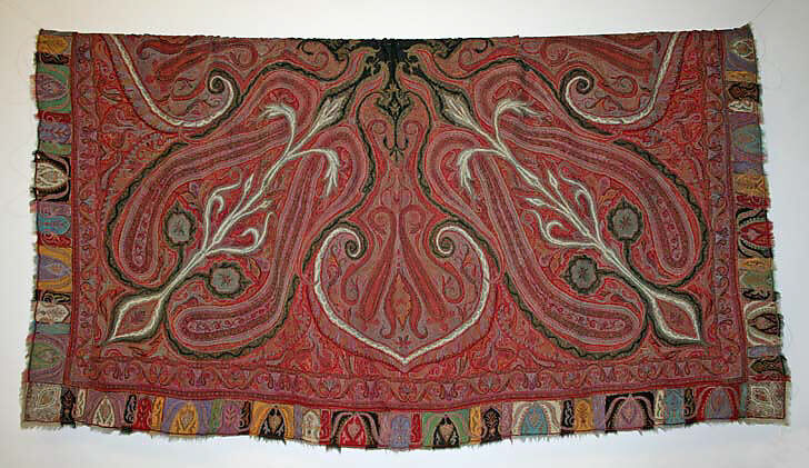 Shawl, wool, Indian 