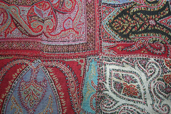 Shawl, wool, Indian