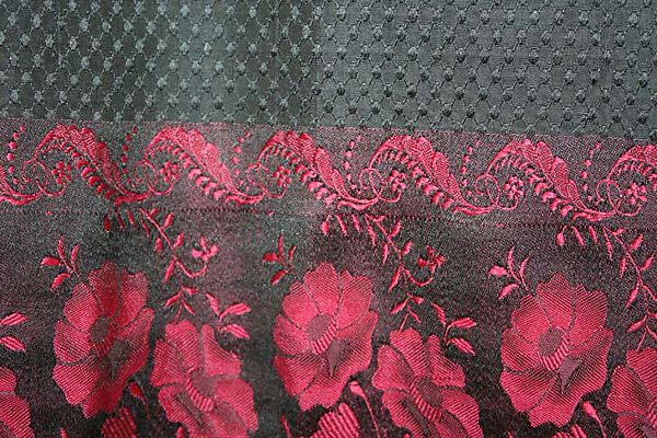 Scarf, silk, French