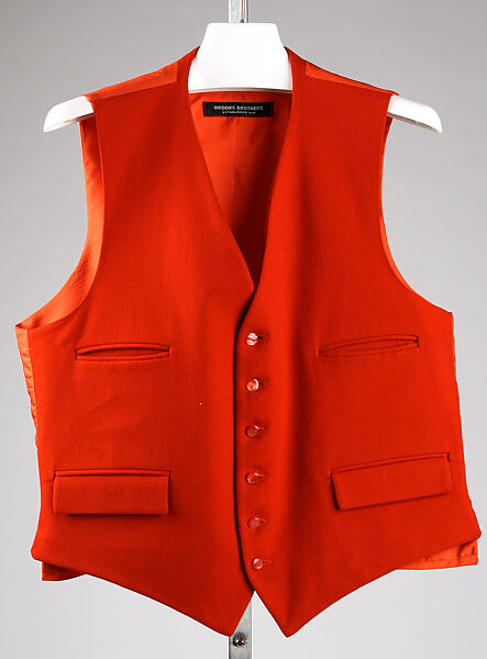 Vest, Brooks Brothers (American, founded 1818), wool, rayon, American 