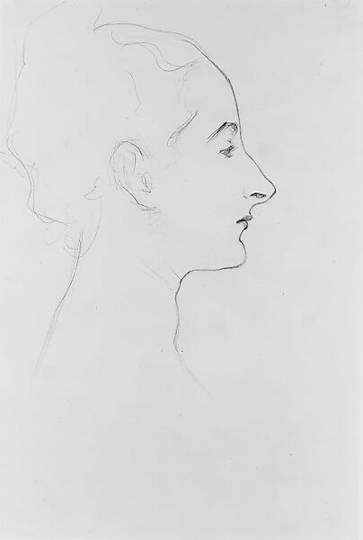 Virginie Amélie Avegno Gautreau, Study for "Madame X", John Singer Sargent (American, Florence 1856–1925 London), Graphite on off-white wove paper, American