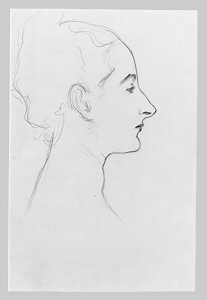 Virginie Amélie Avegno Gautreau, Study for "Madame X", John Singer Sargent (American, Florence 1856–1925 London), Graphite on off-white wove paper, American
