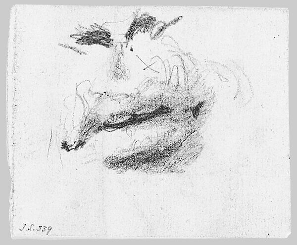 Nostrils and Lips, John Singer Sargent (American, Florence 1856–1925 London), Graphite on off-white wove paper, American 