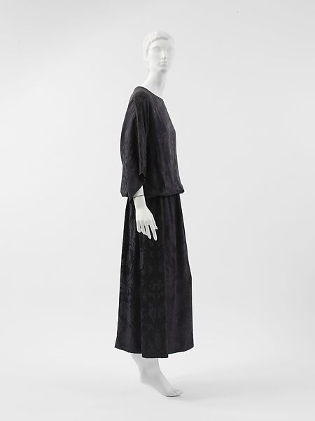 Ensemble, Paul Poiret (French, Paris 1879–1944 Paris), a) silk, fur; b) silk, French