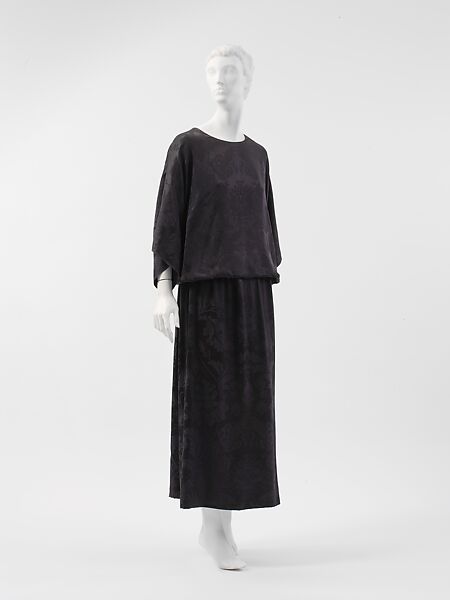 Ensemble, Paul Poiret (French, Paris 1879–1944 Paris), a) silk, fur; b) silk, French