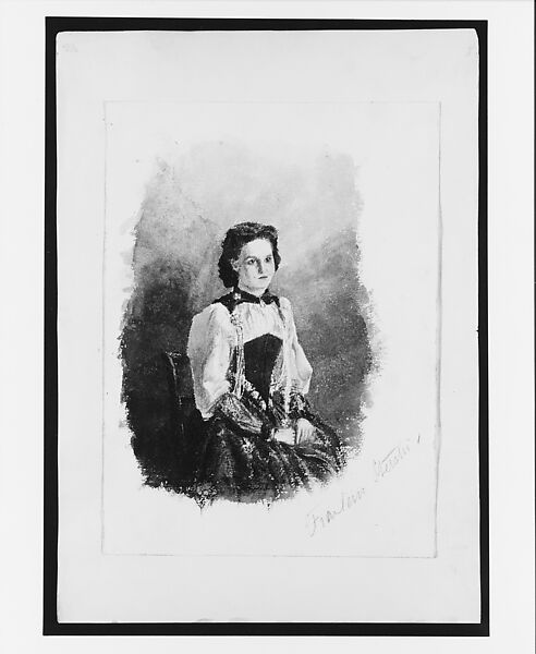 Fraulein Sterchi, Mürren (from "Splendid Mountain Watercolours" Sketchbook), John Singer Sargent (American, Florence 1856–1925 London), Watercolor and graphite on off-white wove paper, American 