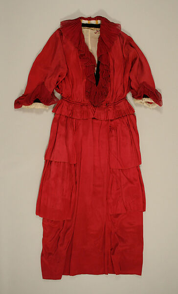 Afternoon dress, silk, cotton, Austrian 