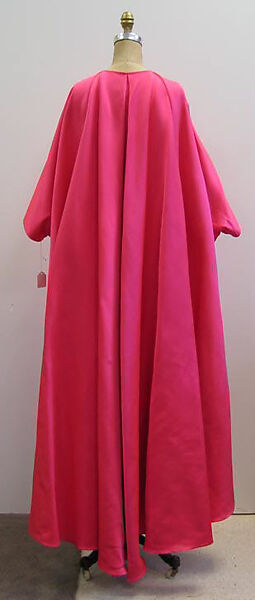 Evening ensemble, House of Balmain (French, founded 1945), a) silk; b) silk, synthetic, French