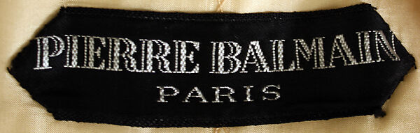 Evening dress, House of Balmain (French, founded 1945), silk, plastic, French