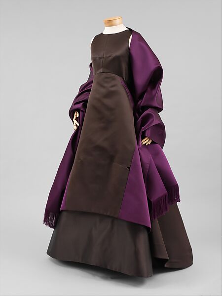 Evening ensemble, Ralph Rucci (American, born 1957), a) silk; synthetic; b) silk, American 