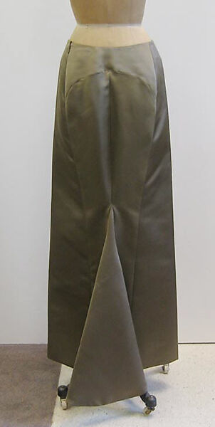 Ensemble, Ralph Rucci (American, born 1957), a) wool, silk, stone, raffia; b) silk, American