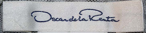 Evening ensemble, Oscar de la Renta, LLC. (American, founded 1965), a) cotton, jet, polyester; b) synthetic, silk, jet, American