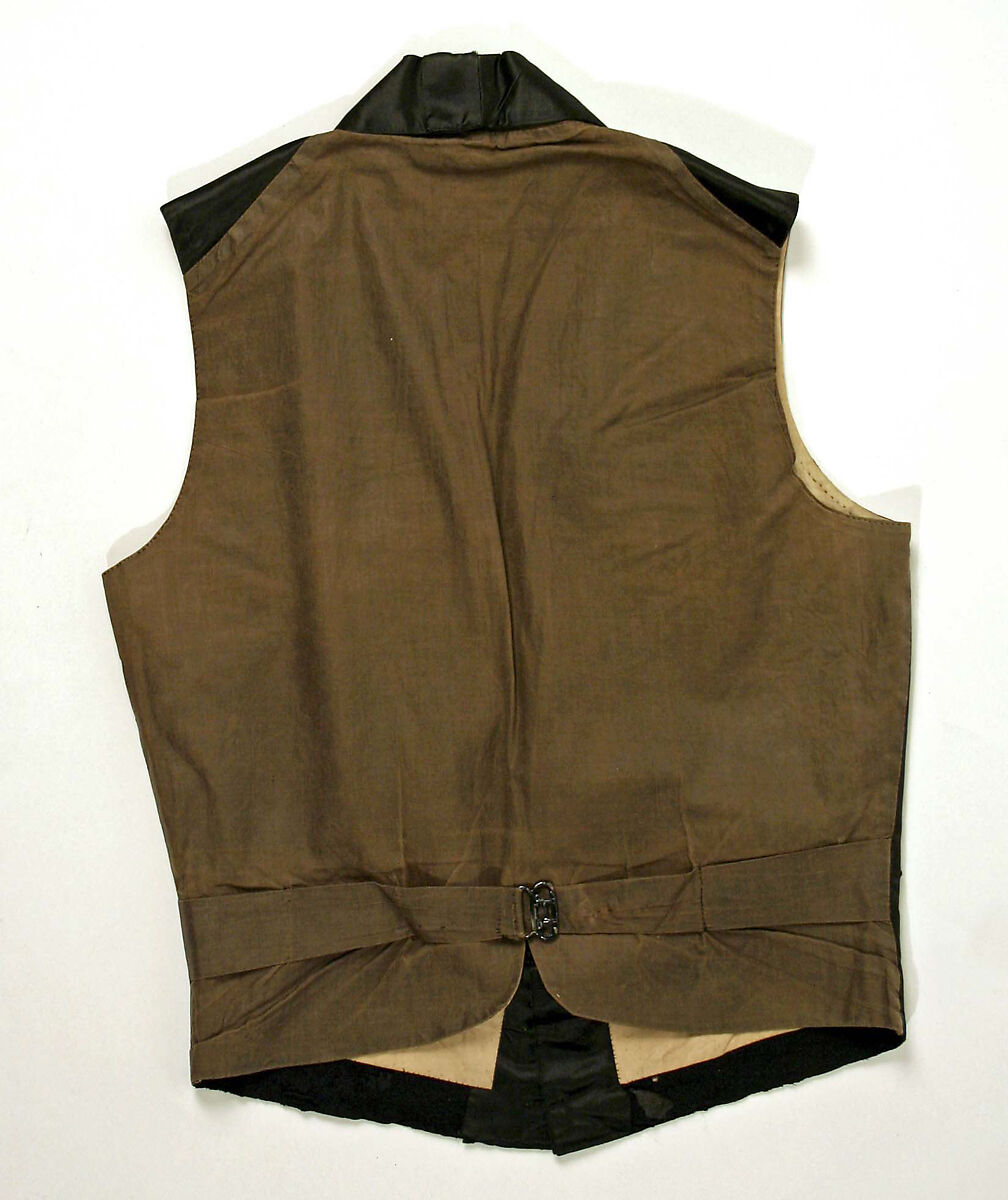 Vest, silk, American or European