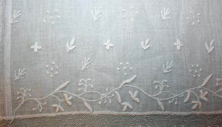 Fichu, cotton, British