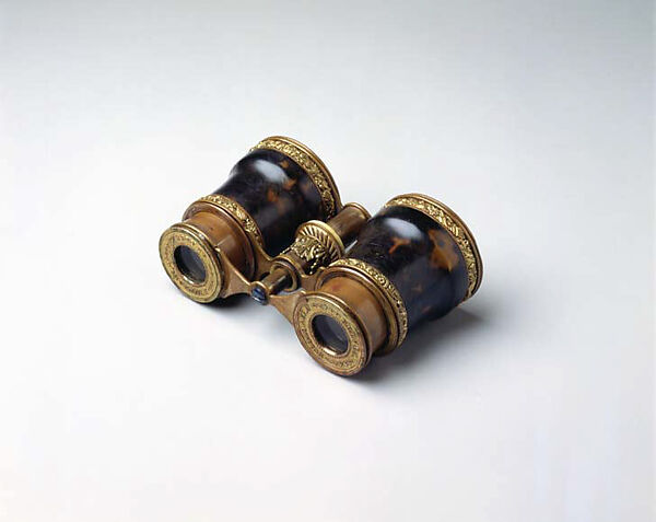 Opera glasses, shell, gold, American or European 