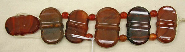 Bracelet, carnelian, American or European 