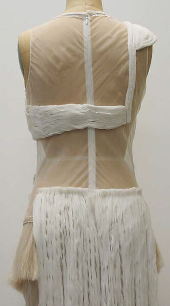 Evening dress, Helmut Lang (Austrian, born 1956), silk, cotton blend, horsehair, Austrian
