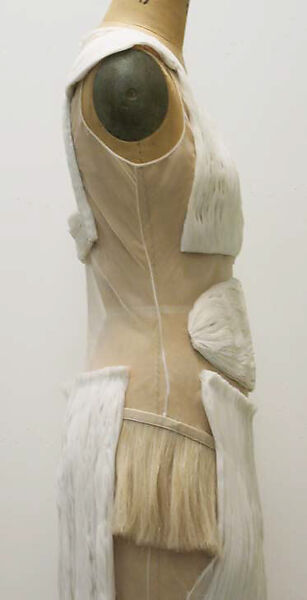 Evening dress, Helmut Lang (Austrian, born 1956), silk, cotton blend, horsehair, Austrian