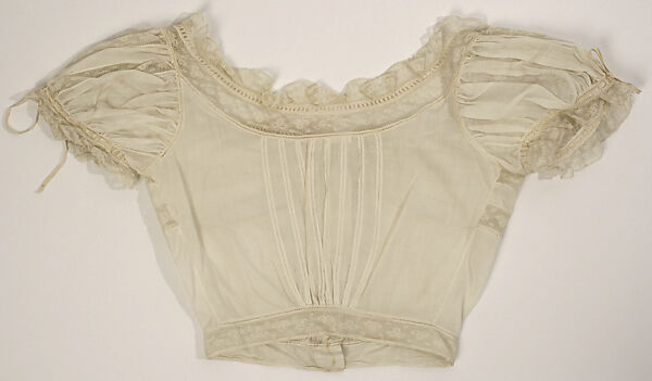 Corset cover, cotton, American or European