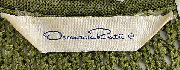 Ensemble, Oscar de la Renta, LLC. (American, founded 1965), a) silk, cotton; b) wool; c) silk; d) wool, metal, American