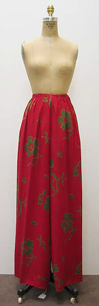Ensemble, Oscar de la Renta, LLC. (American, founded 1965), a) silk, cotton; b) wool; c) silk; d) wool, metal, American