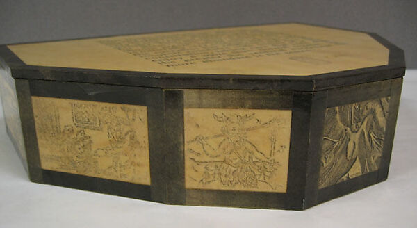 "Incubus", Simon Costin (British, born 1963), a) silver, copper, glass, baroque pearls and human sperm; b) paper, laminate, silk, British