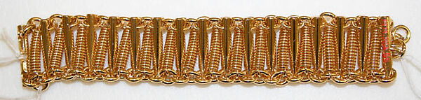 Bracelet, House of Balmain (French, founded 1945), metal, French 