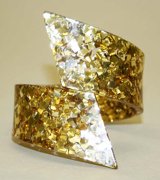 Bracelet, plastic, foil, American 