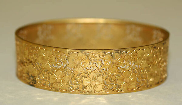Bracelet, metal, American