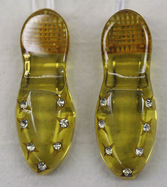 Clip, plastic, rhinestones, American 