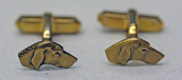 Cuff links, metal, American or European 