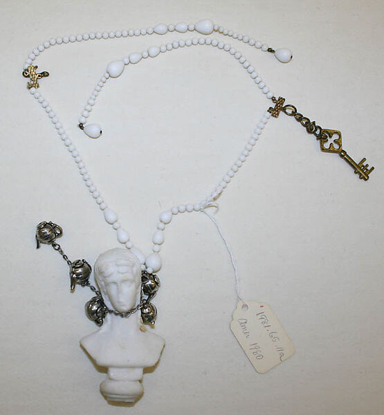 Jewelry set, Billy Boy, plastic, metal, alabaster, American 