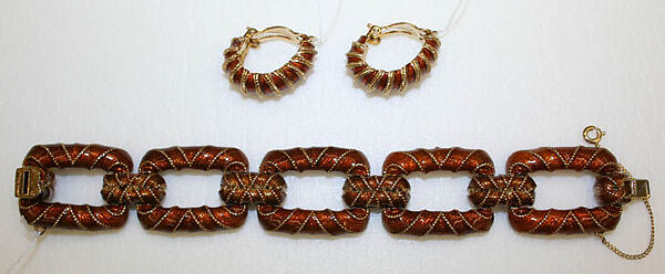 Jewelry set, Ciner (American, founded 1892), glass, American 